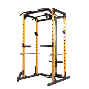 Rack multifuncional de treinamento abrangente, exercício fitness, gaiola de energia, agachamento