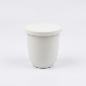 Creuset en céramique d'alumine 50 ml en forme d'arc avec couvercle pour la fusion industrielle - Product Image 1