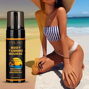 Mousse per il corpo naturale all'ingrosso autoabbronzante per abbronzatura abbronzante senza sole in bronzo profondo abbronzante dall'aspetto naturale