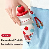 Nouvelle Tasse Thermos Isotherme en Acier Inoxydable pour Fille, Style Mignon, avec Infuseur à Thé et Finition Laquée, Idéale pour Étudiants et Usage Domestique