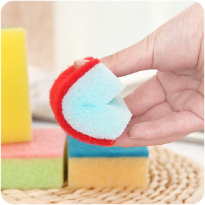 Éponges de nettoyage de cuisine rectangulaires, tampons à vaisselle multicouches pour usage en cuisine - Product Image 4