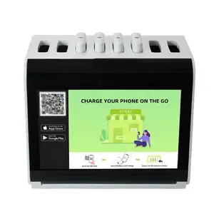Nuovo lancio 8 pz condividere la banca di potere con lo schermo batteria ai polimeri di Li 5000Mah Powerbank Ac/Dc Share Power Bank Station