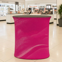 Promotion d'usine : Comptoir/Table pliable pour salons professionnels et drapeaux/bannières promotionnelles, utilisation extérieure, matériaux polyester/bannière