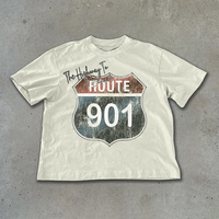 Fabrication de t-shirts OEM personnalisés Faites de votre marque Design Dtg sérigraphie t-shirt graphique t-shirts impression coton lourd hommes t-shirt