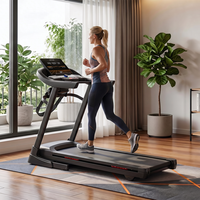 Tapis de course électrique pliable avec écran LED, inclinaison 0-18°, machine de fitness à domicile avec fonction de vibration