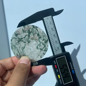 Rodajas <span class=keywords><strong>de</strong></span> <span class=keywords><strong>Cristal</strong></span> <span class=keywords><strong>de</strong></span> Piedra Natural al por Mayor, Rodajas Redondas <span class=keywords><strong>de</strong></span> <span class=keywords><strong>Cristal</strong></span> Tallado, <span class=keywords><strong>Disco</strong></span> <span class=keywords><strong>de</strong></span> Ágata Musgosa para Posavasos <span class=keywords><strong>de</strong></span> Café - Product Image 4