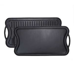 De hierro fundido rectangular plana fry reversible torrefacción de <span class=keywords><strong>la</strong></span> parrilla de barbacoa parrilla pan - Product Image 1
