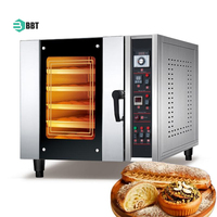 Nouvelle machine à cuire les biscuits à convection industrielle en acier inoxydable, gaz/électrique, 5/8/10 plateaux, four rotatif pour pain, biscuits, toasts