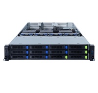 Server GPU Rakmount 2U G282-G30 Dual Socket Mendukung 3 Akselerator Profesional A100 untuk Simulasi AI Deep Learning Baru