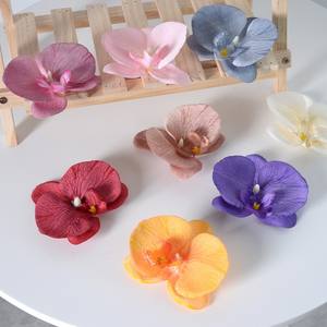Cabezas de Flores de Orquídea <span class=keywords><strong>Dendrobium</strong></span> de Seda Artificial <span class=keywords><strong>Morada</strong></span>, Decoración para el Cabello - Product Image 4