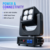 Luz de Cabeza Móvil Infinita de Doble Cara 4*60W, 93 Canales, Atenuación de 32 bits con Barra RDM, Luz de Haz de Píxeles