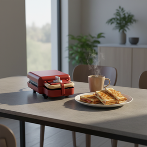 Mini gaufrier à sandwichs 5-en-1 avec <span class=keywords><strong>plaque</strong></span> amovible et minuterie jusqu'à 15 minutes, appareil <span class=keywords><strong>de</strong></span> cuisine pour sandwichs - Product Image 5