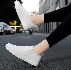 <span class=keywords><strong>Scarpe</strong></span> con Plateau da Donna, <span class=keywords><strong>Scarpe</strong></span> Casual Bianche con <span class=keywords><strong>Tacco</strong></span> a Zeppa e Suola Spessa, con Lacci per Studentesse - Product Image 3