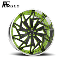 Nouvelles jantes en aluminium forgé FcForged 18-30 pouces 666M à rayons multiples 5x120 pour E90/E92/F10/F30/F34 finition bleue pour voitures particulières