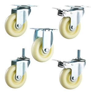 Drehbare drehbare Rad rolle Hoch leistungs rolle mit Bremse oder ohne Bremse PVC PU PP Nylon <span class=keywords><strong>Industrial</strong></span> Caster Wheels - Product Image 5