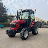 Tracteur agricole 4x4 à vendre en Chine, 40HP, 50HP, 60HP, 70HP, 90HP, 100HP, avec chargeur frontal, prix compétitif, pour jardin et ferme