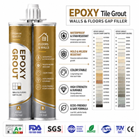 Mastic de jointoiement décoratif époxy blanc-gris, étanche et antibactérien, pour carrelage de cuisine, salon, appartement, auto-adhésif