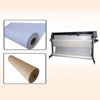 Rollo de papel de impresión de plóter blanco de 60gsm utilizado en la sala de corte de la fábrica de prendas de vestir