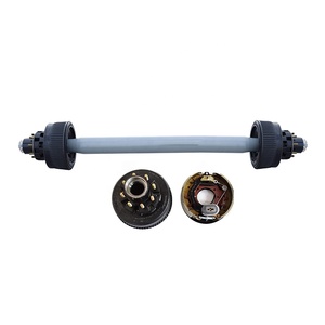 Heavy Duty <strong>Trailer</strong> 12000 Lbs <strong>Electric</strong> <strong>Braked</strong> Axle With Leaf Spring Suspension <strong>Kits</strong> - Product Image 1