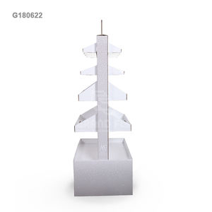 Expositor de cartón de pie para mostrador, estante de exhibición de cartón de <span class=keywords><strong>doble</strong></span> cara, FSDU, regalo - Product Image 3