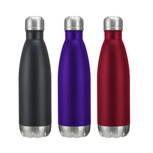 Botella de agua potable de doble pared, de acero inoxidable, sin BPA, con logotipo personalizado, 17oz - Product Image 1