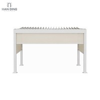Pergola à lames orientables en aluminium Vanille Pod, toit bioclimatique motorisé, gazebo de jardin extérieur, imperméable