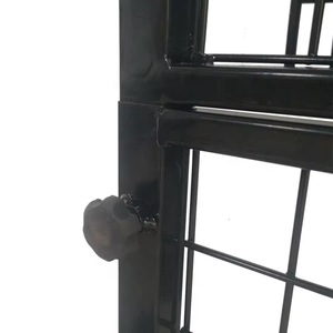 Estante de rejilla metálica de un solo lado con ganchos, cesta de almacenamiento alta y estantes independientes para tiendas minoristas y supermercados - Product Image 3