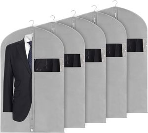 Custom Garment <b>Bags</b> Non Woven Transparent Window Suit <b>Storage</b> <b>Bag</b> Children's Clothing Shirts Long Dress Dustproof Protective <b>Bag</b> - Product Image 6