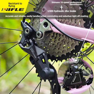 Vélo de route/gravel à poignée plate, vitesses variables, freins à disque, ultra-léger en alliage d'aluminium, Gravel Melon Bike Gravel 700C - Product Image 6
