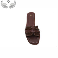 Sandales plates pour femmes de haute qualité, respirantes, légères, confortables, avec logo personnalisé, emballage en gros