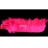Selle teinte Hackle poulet coq plume pour artisanat bricolage montage de mouches chapellerie carnaval cheveux accessoire boucle d'oreille fête décor à la maison