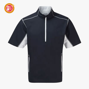 Vêtements personnalisés d'été pour hommes, pull à demi-zip, vêtements de golf, vêtements de sport légers à manches courtes, vêtements de sport actifs, sweat-shirt à demi-zip - Product Image 3