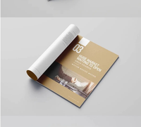 Impression de brochures d'entreprise modernes personnalisées, impression offset, plastification, couleur CMYK, carton/carton duplex, tailles personnalisées, pliées