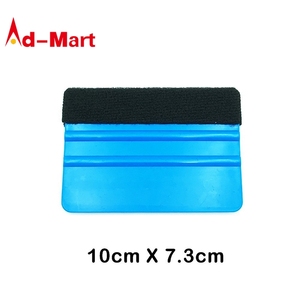 Phim Tự Động Squeegee Màu Xanh Nhựa Mềm Cảm Thấy Vinyl Scraper Window Wrapping Squeegee Xe Sticker Cài Đặt Applicator Công Cụ - Product Image 3