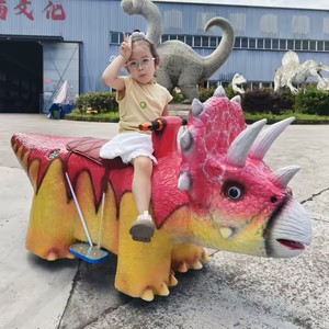 Equipo de Juegos Infantiles Cuadrado, Coche de Dinosaurio Luminoso para Montar, Dinosaurio Caminante, Coche de Diversión Luminoso para Interiores y Exteriores - Product Image 5