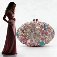 Sacs de soirée en cristal coloré motif animaux de la forêt pour femmes, pochettes à chaîne pour mariage, fête, banquet, logo personnalisé, vente en gros