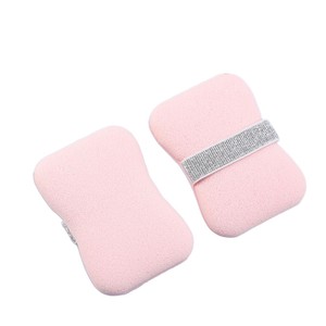 Esponja de baño ovalada, herramienta de limpieza ultra suave para bañarse, colores rosa y morado - Product Image 4