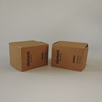 Boîte d'emballage en kraft écologique personnalisée pour bougie, boîte d'emballage en papier kraft pour bougie, impression de boîte en papier kraft brun pour bougie