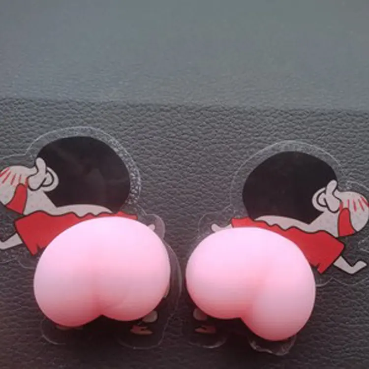 Cute Cartoon Butt Anti-collision Strip Car Door Protector Body Decoration Stress Relief Fidget Toys