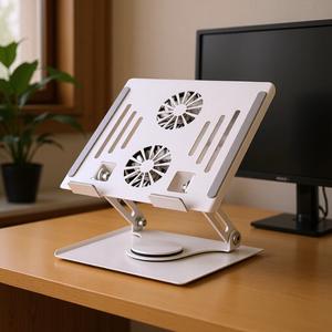 Soporte para portátil Yi Li de 23x19 cm con altura ajustable y ventiladores de refrigeración para juegos en portátiles - Product Image 3