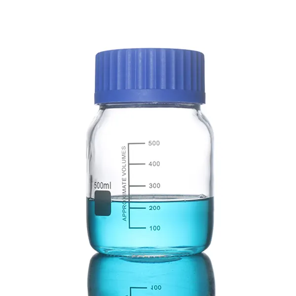 Scienza 250mL 500mL vetro borosilicato lab bocca larga chimico vite superiore bottiglia reagente
