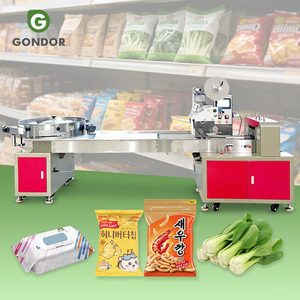 Máquina de Envasado y Sellado para Cajas de Plástico, Bolsas Tipo Almohada y Envoltorios Retráctiles para Galletas, Bizcochos, Panecillos y Vegetales Frescos - Product Image 1