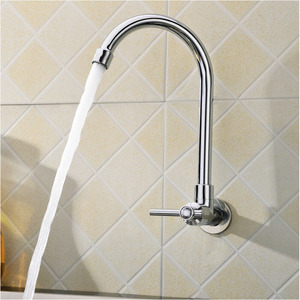 Robinet de cuisine mural Haichi Sanitary Ware, mitigeur à poignée unique, valve en céramique, design moderne, installation facile - Product Image 3