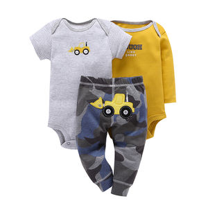 Vêtements en gros OEM pour bébés : Combinaisons et barboteuses 100 % coton pour garçons et filles, tenues de boutique - Product Image 3