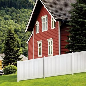 Bền Trắng Vinyl PVC sự riêng tư hàng rào nhựa chất lượng cao hàng rào chất lượng cao PVC hàng rào màn hình riêng tư PVC Strips - Product Image 4