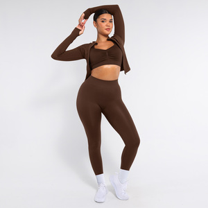 Vractive Vente en gros de vêtements de sport pour femmes : Leggings de yoga légers sans coutures pour le sport et la gym - Product Image 5