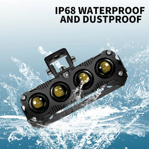 Phare antibrouillard étanche à LED pour <span class=keywords><strong>moto</strong></span> 60W 6000K LED Ultra Bright Dual Colors Flashing Auto Lighting Systems - Product Image 5
