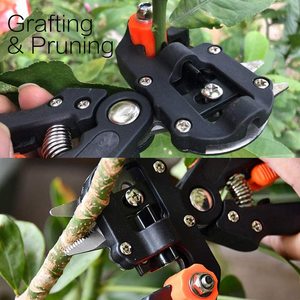 <strong>2</strong>-in-<strong>1</strong> DIY Fruit Tree Grafting Tools <strong>Pruner</strong> Kit V-Graft Omega and U with Grafting Tapes Included - Product Image 5