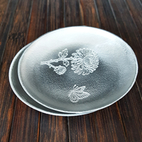 Sous-verre en métal à motif de chrysanthème circulaire, résistant à la chaleur, pour tasses, gobelets, snacks et bonbons, accessoire pour boissons