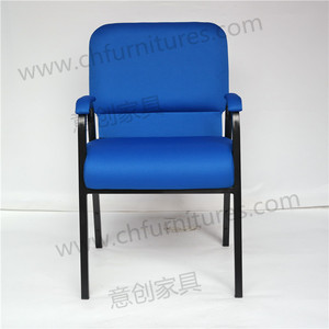 Sillas <span class=keywords><strong>de</strong></span> Alquiler para Hoteles Yichuang, Juego <span class=keywords><strong>de</strong></span> Sillas <span class=keywords><strong>de</strong></span> Iglesia con Cojín Azul y Brazos, Uso Interconectable para Iglesia - Product Image 2